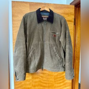 Dickies Fully Waxed Canvas Eisenhower Jacket Acorn Brown - Large